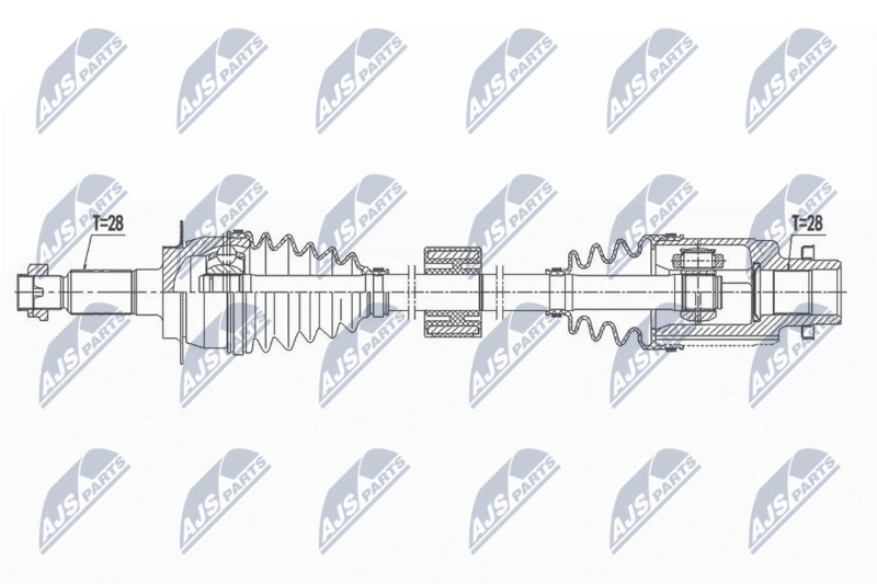 NTY NPW-SU-035 Drive Shaft