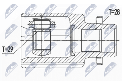 Joint Kit, drive shaft NTY NPW-SU-036
