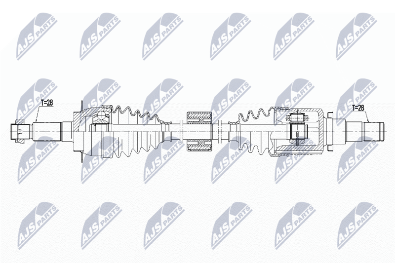 NTY NPW-SU-044 Drive Shaft