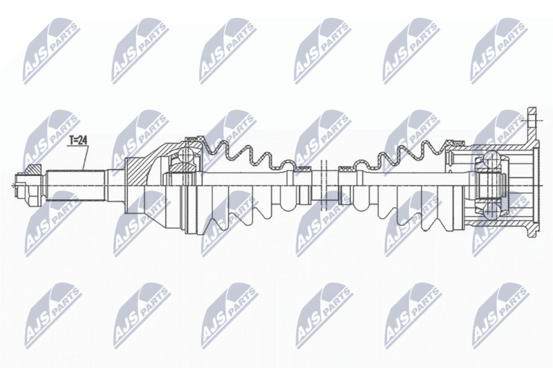 NTY NPW-SU-048 Drive Shaft