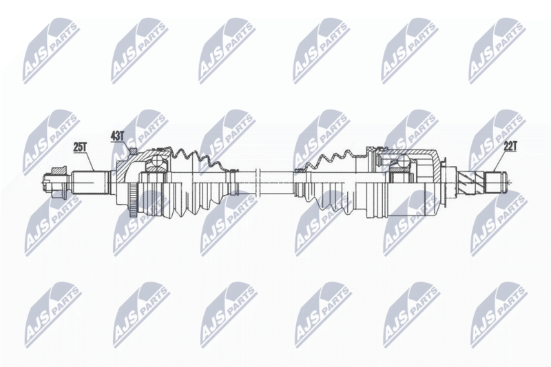 NTY NPW-SU-050 Drive Shaft