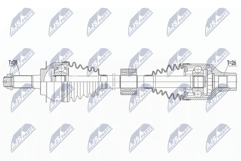 NTY NPW-SU-054 Drive Shaft