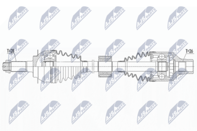 Drive Shaft NTY NPW-SU-054