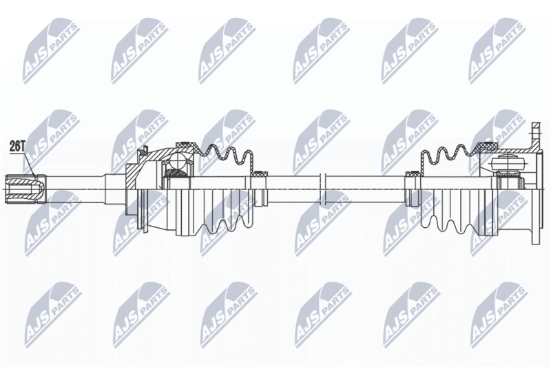 NTY NPW-SU-056 Drive Shaft