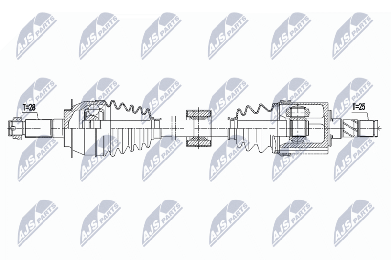 NTY NPW-SU-063 Drive Shaft