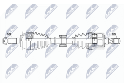 Drive Shaft NTY NPW-SU-063