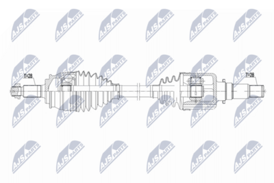 Drive Shaft NTY NPW-SU-067