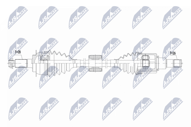 NTY NPW-SU-071 Drive Shaft