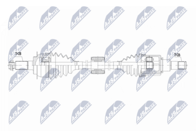 Drive Shaft NTY NPW-SU-071