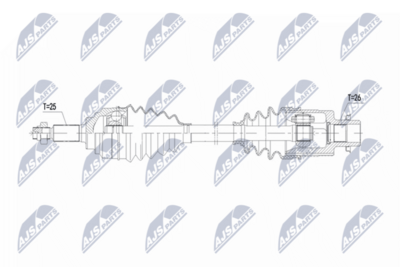 Drive Shaft NTY NPW-SU-073