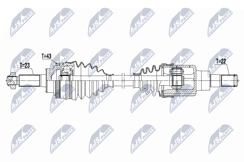NTY NPW-SU-075 Drive Shaft
