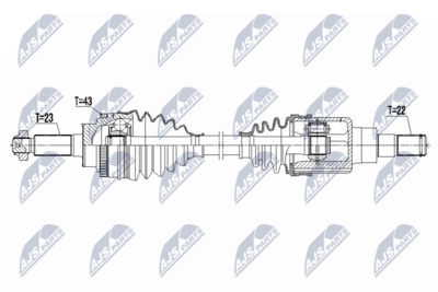 Drive Shaft NTY NPW-SU-075