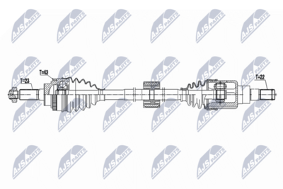 Drive Shaft NTY NPW-SU-077