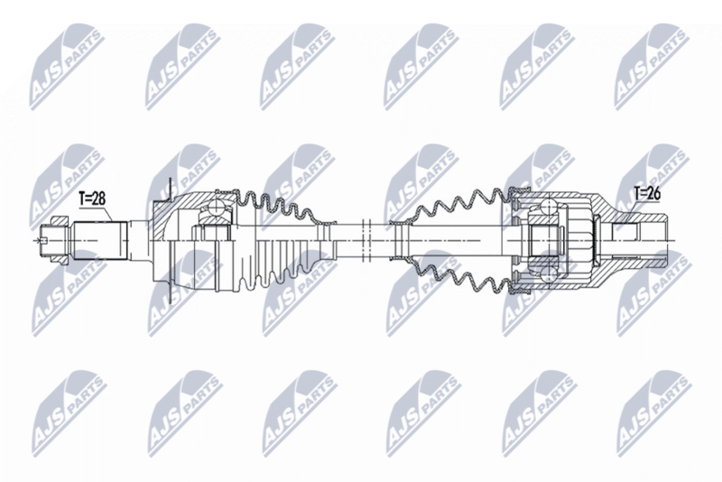 NTY NPW-SU-081 Drive Shaft