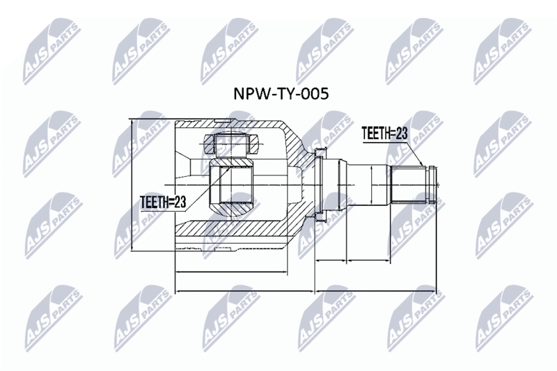 NTY NPW-TY-005 Joint Kit, drive shaft