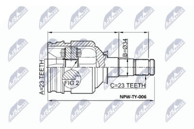 Joint Kit, drive shaft NTY NPW-TY-006