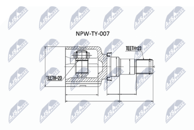 Joint Kit, drive shaft NTY NPW-TY-007