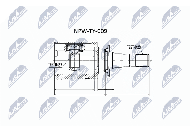 NTY NPW-TY-009 Joint Kit, drive shaft