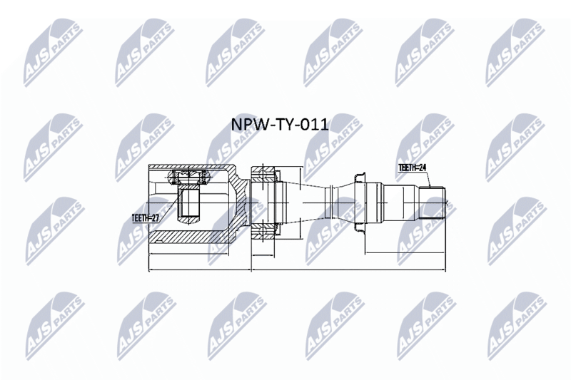 NTY NPW-TY-011 Joint Kit, drive shaft