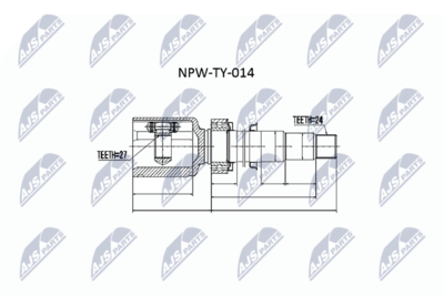 Joint Kit, drive shaft NTY NPW-TY-014