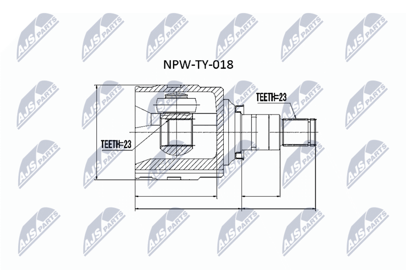 NTY NPW-TY-018 Joint Kit, drive shaft