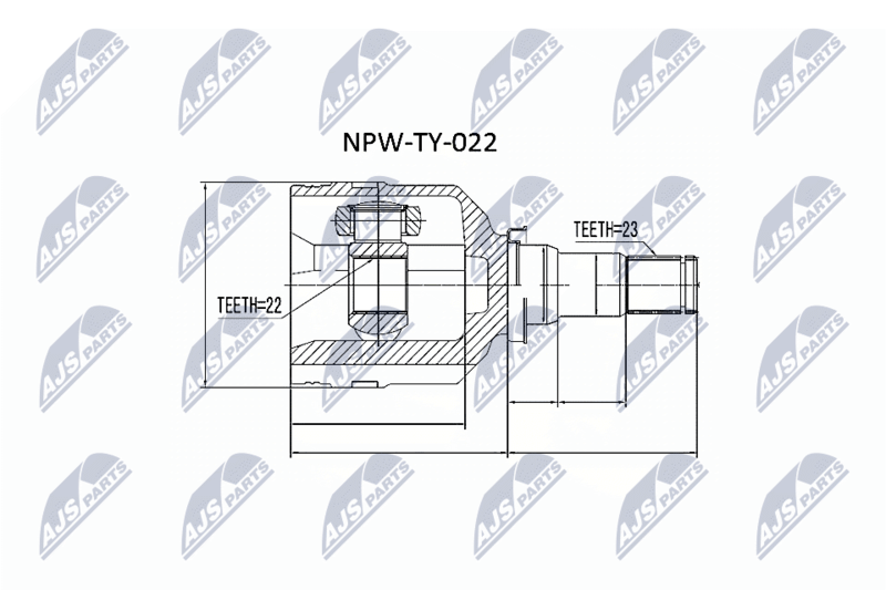 NTY NPW-TY-022 Joint Kit, drive shaft