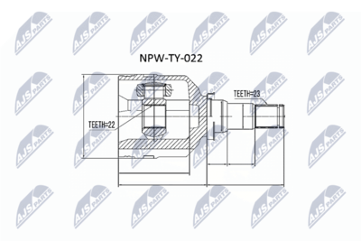 Joint Kit, drive shaft NTY NPW-TY-022