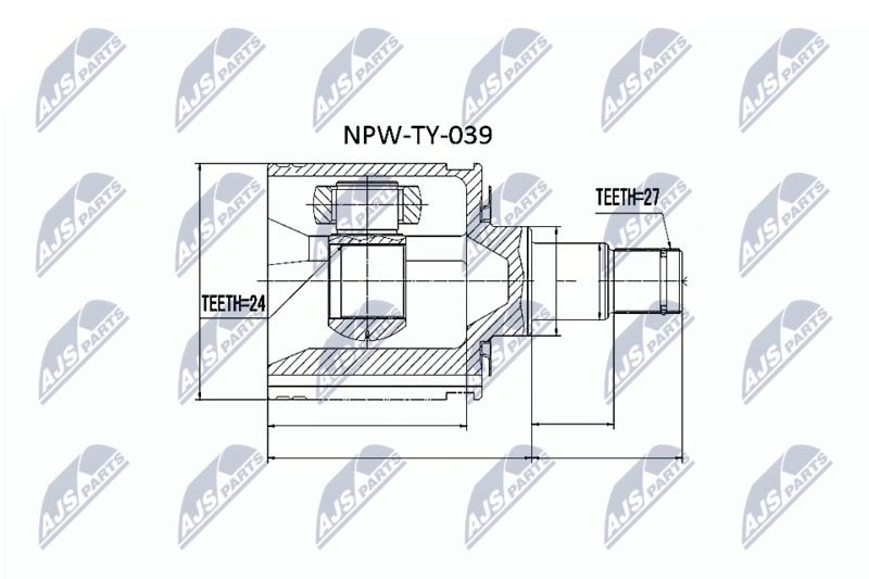 NTY NPW-TY-039 Joint Kit, drive shaft