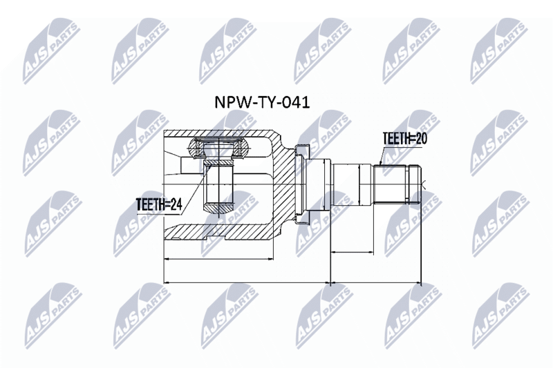NTY NPW-TY-041 Joint Kit, drive shaft