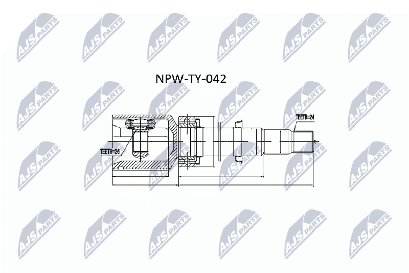 NTY NPW-TY-042 Joint Kit, drive shaft
