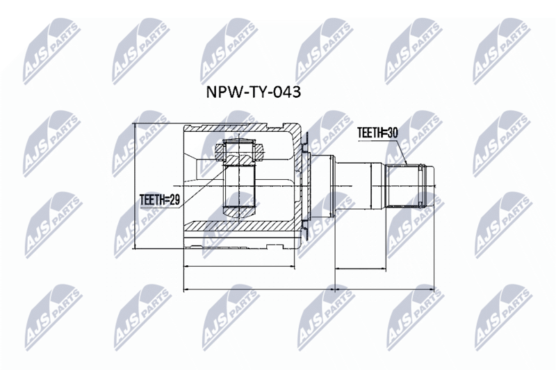 NTY NPW-TY-043 Joint Kit, drive shaft