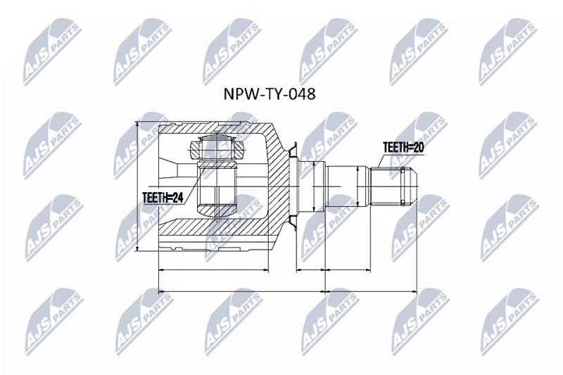 NTY NPW-TY-048 Joint Kit, drive shaft