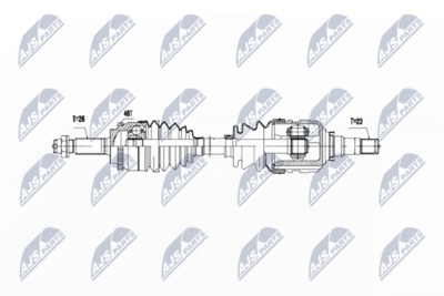Drive Shaft NTY NPW-TY-056