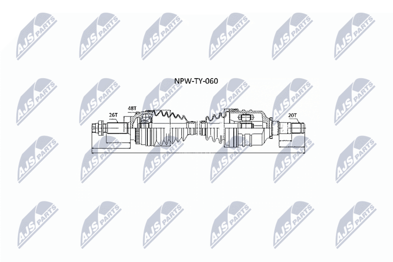 NTY NPW-TY-060 Drive Shaft