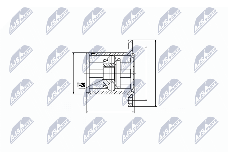 NTY NPW-TY-062 Joint Kit, drive shaft