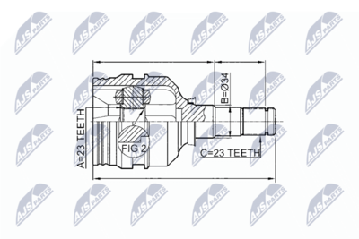 Joint Kit, drive shaft NTY NPW-TY-067