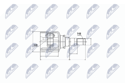 Joint Kit, drive shaft NTY NPW-TY-070