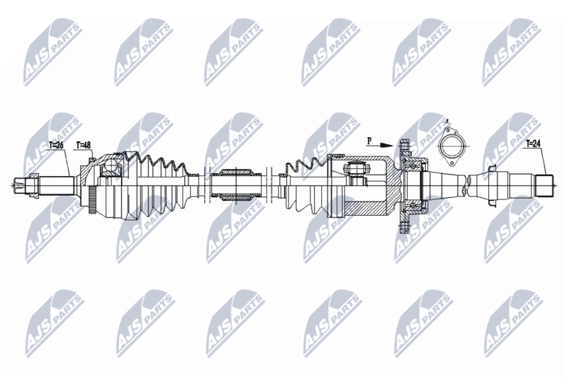 NTY NPW-TY-075 Drive Shaft