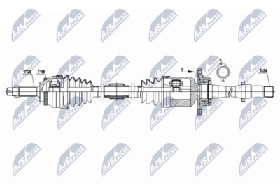 Drive Shaft NTY NPW-TY-075