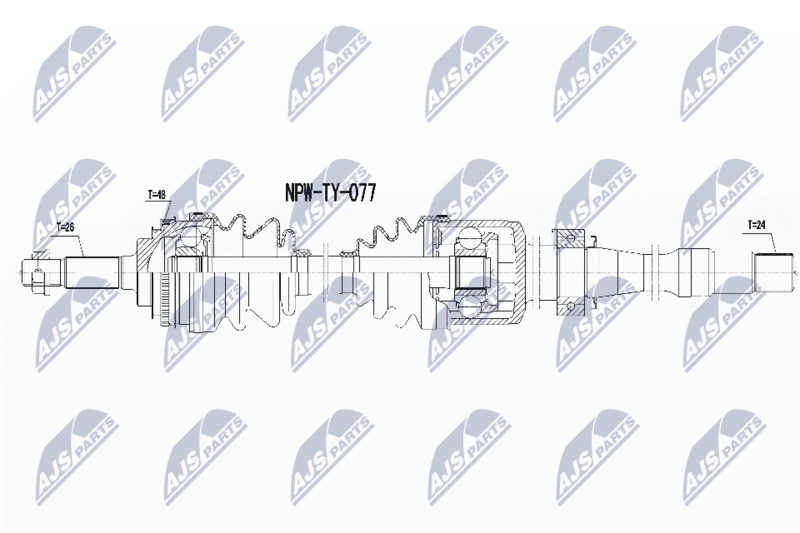 NTY NPW-TY-077 Drive Shaft