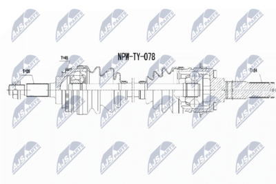Drive Shaft NTY NPW-TY-078