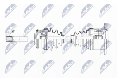 Drive Shaft NTY NPW-TY-083
