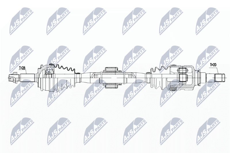 NTY NPW-TY-085 Drive Shaft