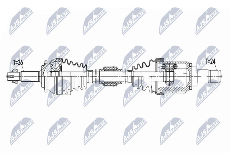 NTY NPW-TY-096 Drive Shaft