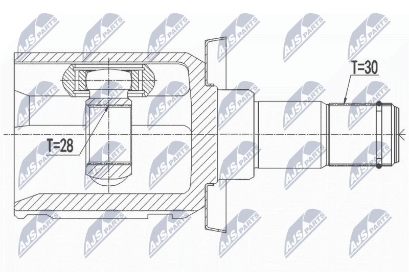 NTY NPW-TY-120 Joint Kit, drive shaft