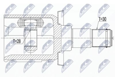 Joint Kit, drive shaft NTY NPW-TY-120