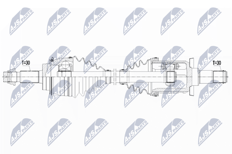 NTY NPW-TY-121 Drive Shaft