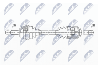 Drive Shaft NTY NPW-TY-135