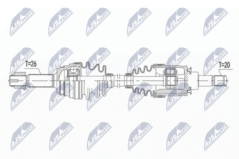 NTY NPW-TY-141 Drive Shaft
