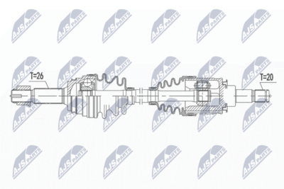 Drive Shaft NTY NPW-TY-141